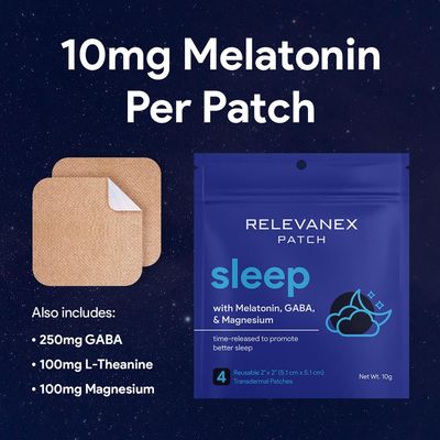 Sleep Transdermal Patches for Adults Easy to Apply Extra Strength Sleep Patches for Men Women Refreshing Long Lasting Night Comfort with All Natural Melatonin GABA Magnesium