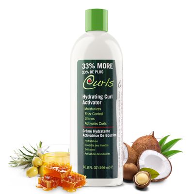Biocare Hydrating Curl Activator - Infused with Shea Butter, Natural Honey, and Olive Oil - Moisturizes, Defines Replenish for Frizz-Free Curls Activator 16.8 Oz