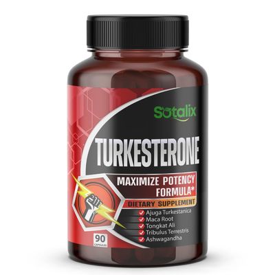 Ultra Turkesterone Ajuga Turkestanica Standardized 20 Turkesterone High Potency with Maca Root Tribulus Terrestris - Muscle Growth Energy Memory Support