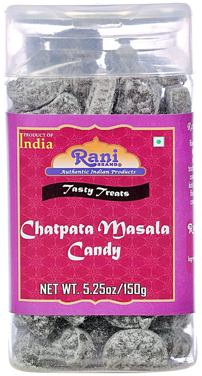 Rani Chatpata Masala Candy 5.25oz (150g) Vacuum Sealed, Easy Open Top, Resealable Container Indian Tasty Treats Vegan Gluten Friendly NON-GMO Indian Origin