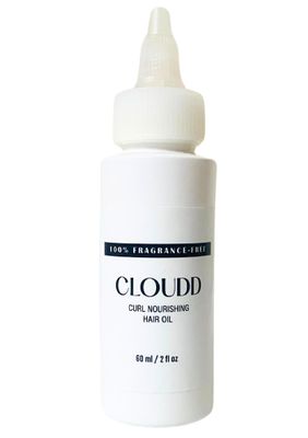 CLOUDD Fragrance-Free Curl Nourishing Hair Oil, 100 Fragrance-Free and Essential Oil-Free, Unscented