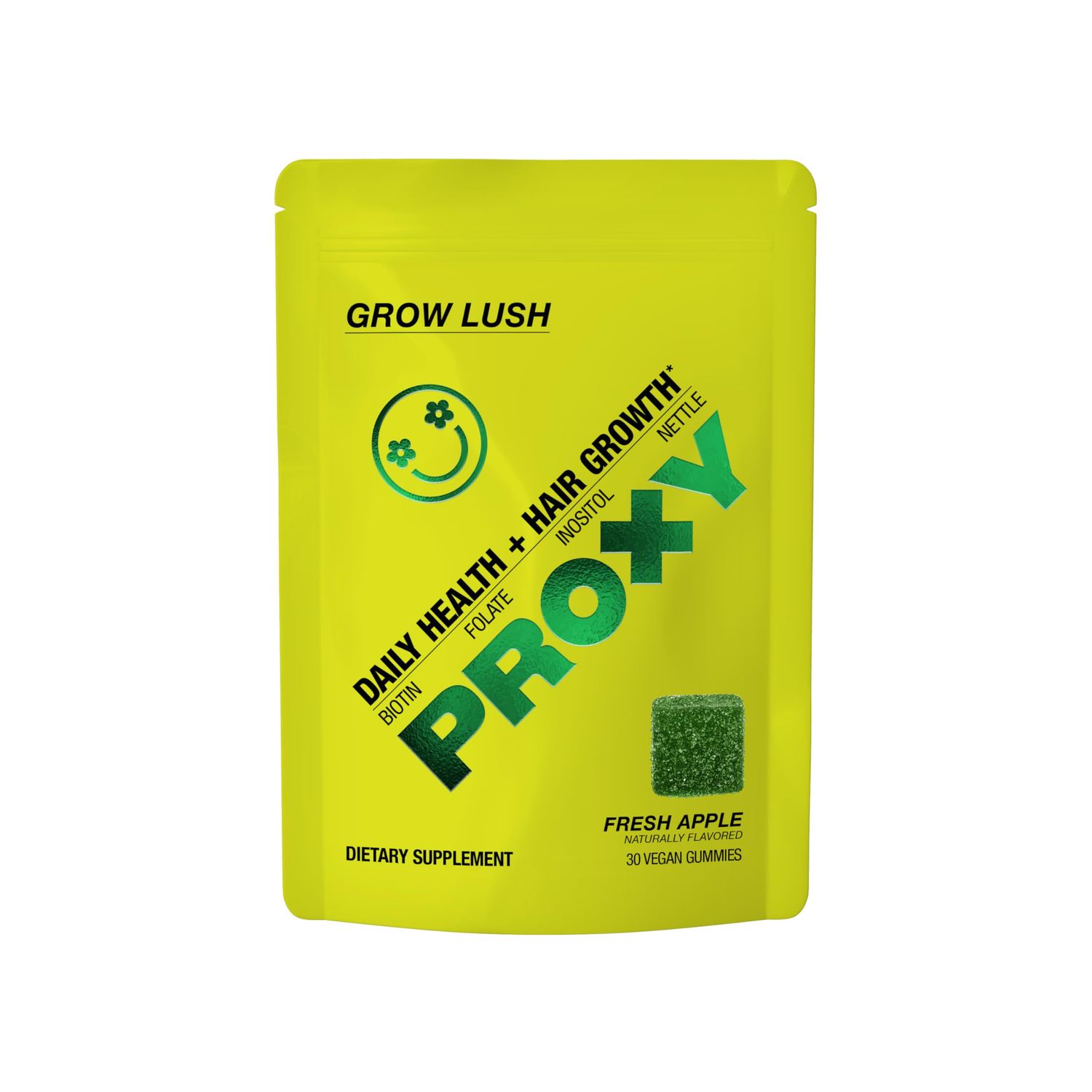 PROXY Hair Vitamins for Faster Hair Growth Hair Vitamins for Women and Men- Natural Hair Vitamin with Biotin, Folate Inositol for Healthy Hair, Nails Skin - Vegan and Gluten Free, Grow Lush