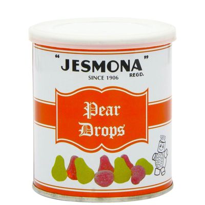 Jesmona Pear Drops British Candy Imported from UK Old Fashioned English Sweets Premium Confectionery for Snacking 8.82 Oz (250gm)