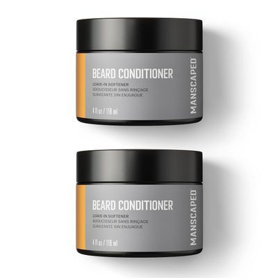 MANSCAPED UltraPremium Beard Conditioner, Leave-in Softener with Nourishing Oils and Antioxidants, Shea Butter, Eucalyptus, Lavender, Coconut Oil Hydrates Restores Moisture, (4 oz), 2-Pack