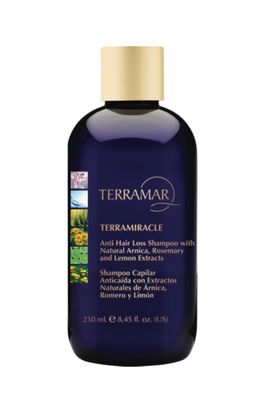 Terramar TERRAMIRACLE Anti Hair Loss Shampoo - with Arnica, Rosemary Lemon Extracts - Strengthens Hair, Reduces Fall, Promotes Scalp Health