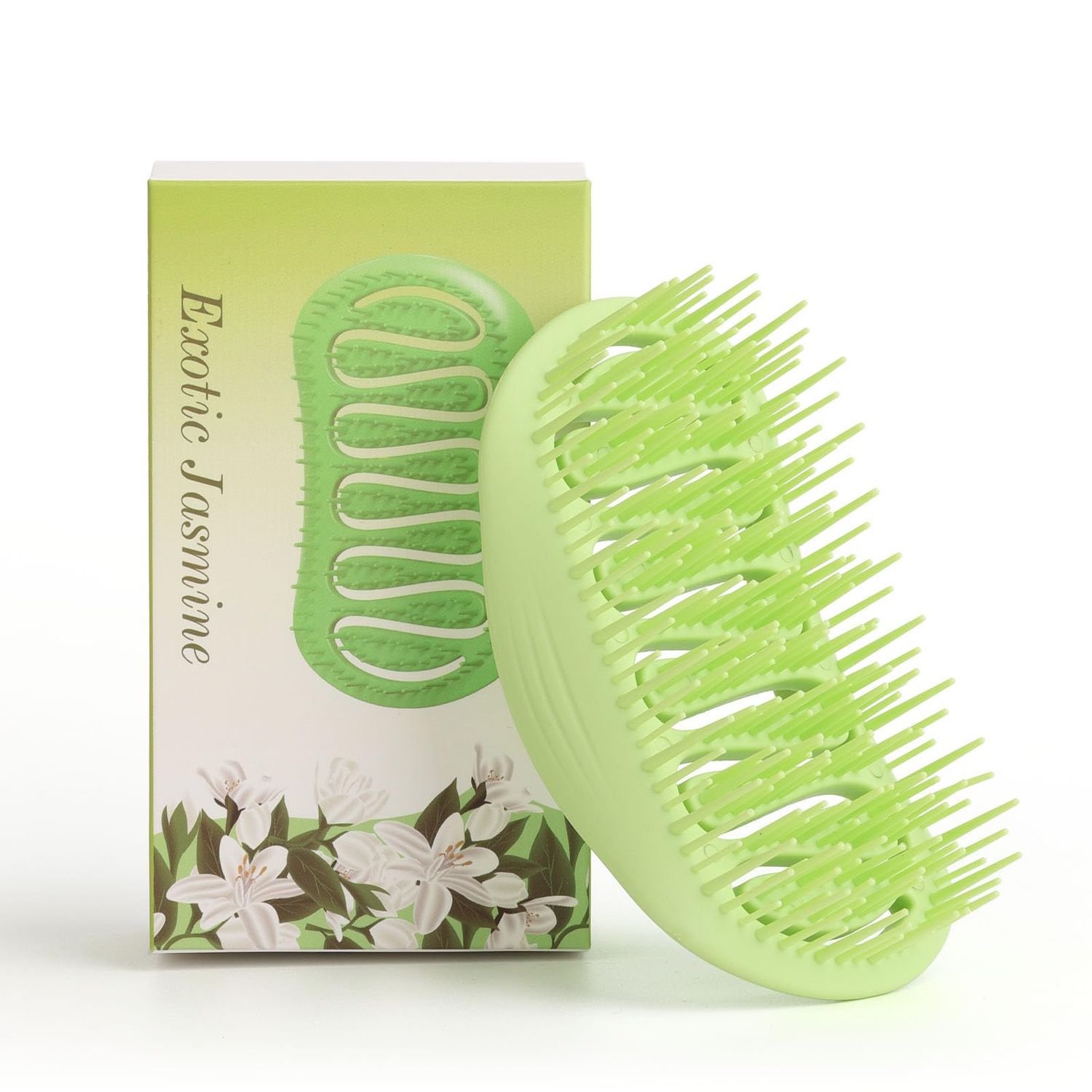 Daily Gard Scalp Massager and Shampoo Shower Brush, Detangling Hair Brush, Scalp Care Hair Brush Wet Dry detangler for Men and Womenfor StraightCurlyThickLongWavyDamaged Hair, Green