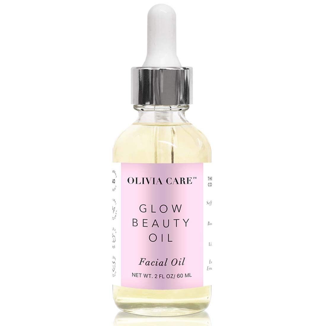 Olivia Care Facial Oil For Glowing Skin Infused with Rosehip, Safflower, Vitamin E Lavender Essential Oil - Moisturize, Calms, Clear Pores Antioxidants, Helps in Removing Acne scars