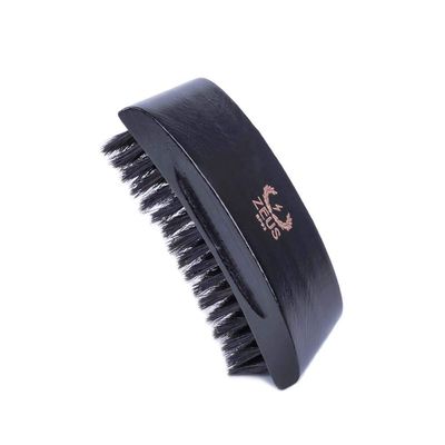 ZEUS Premium Hair Brush, Men&#39;s Grooming Beard Hair Brush, Beech Wood 100 Boar Bristle (Palm Brush)