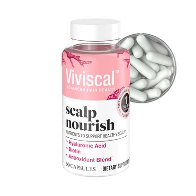 Viviscal Scalp Nourish Supplement, Blend of Nutrients for Scalp Health Hair Follicles, Fortify Hair's Natural Beauty, Foundation for Healthy Hair Growth Vitamins, 30ct - 1 Month