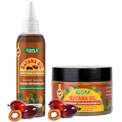 lockmio 2Pcs Batana Oil Hair Growth Oil 100 Pure Batana Oil for Hair Growth Hair Oils for Hair Growth Repair Damaged Hair Natural Hair Growth Oil Promote Hair Regrowth for Men Women