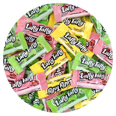 Laffy Taffy Bulk Candy Assortment, 1lb Bulk Bag (Approx. 45 Pieces), Delicious Soft Taffy Candy, Assorted Fruit Flavors, Individually Wrapped Bulk Candy