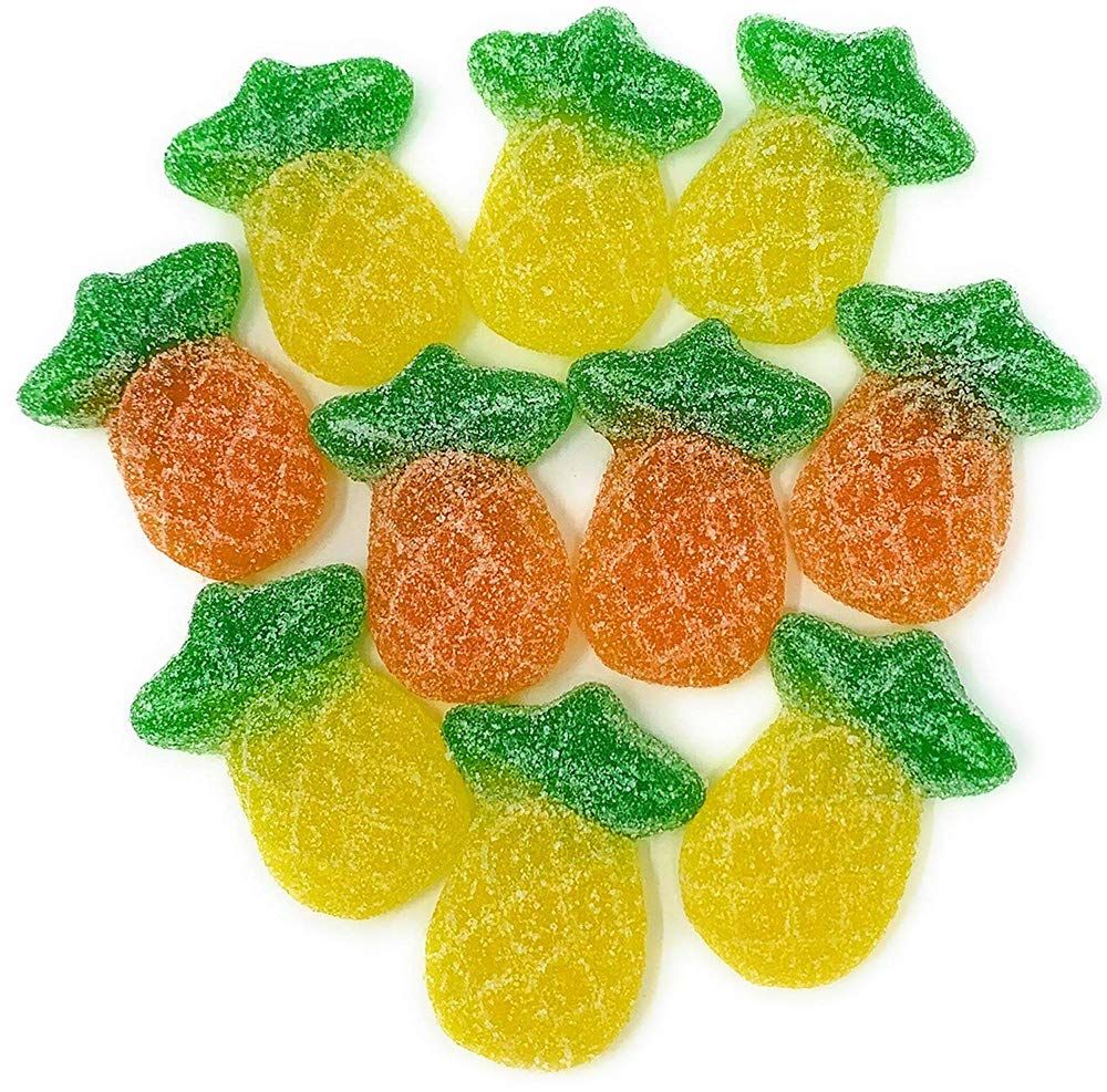 SweetGourmet Gummi Sour Pineapples Fruity Sour Gummy Candy 1 Pound
