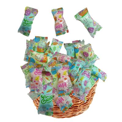 Lupy Lups! Cotton Candy Party Pack 0.5 oz each - Easter Desing Individually Wrapped- Pastel Candy for Stocking, Treats, Party Favors, Buffet table and Piata