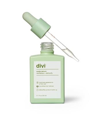 Divi Scalp Serum for Thinning Hair, 30ml - Clinically Tested, Nourishing Formula with Amino Acids, Caffeine Rosemary Oil - Promotes Healthy Scalp Fuller-Looking Hair, Reduces Oil Product Buildup