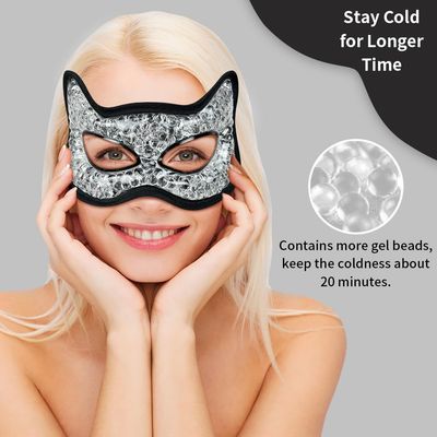 CONBELLA Cooling Eye Mask, Gel Eye Mask Hot Cold Use, Cold Eye Mask for Puffy Eyes, Dry Eyes, Headaches, Migraines, Sinus, Dark Circles (2 blue)