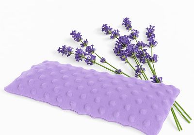 Lookix Lavender Eye Pillow- a Natural Soothing Hot Cold Aromatherapy Eye Mask for Yoga, Meditation, Relaxation (Lavender)