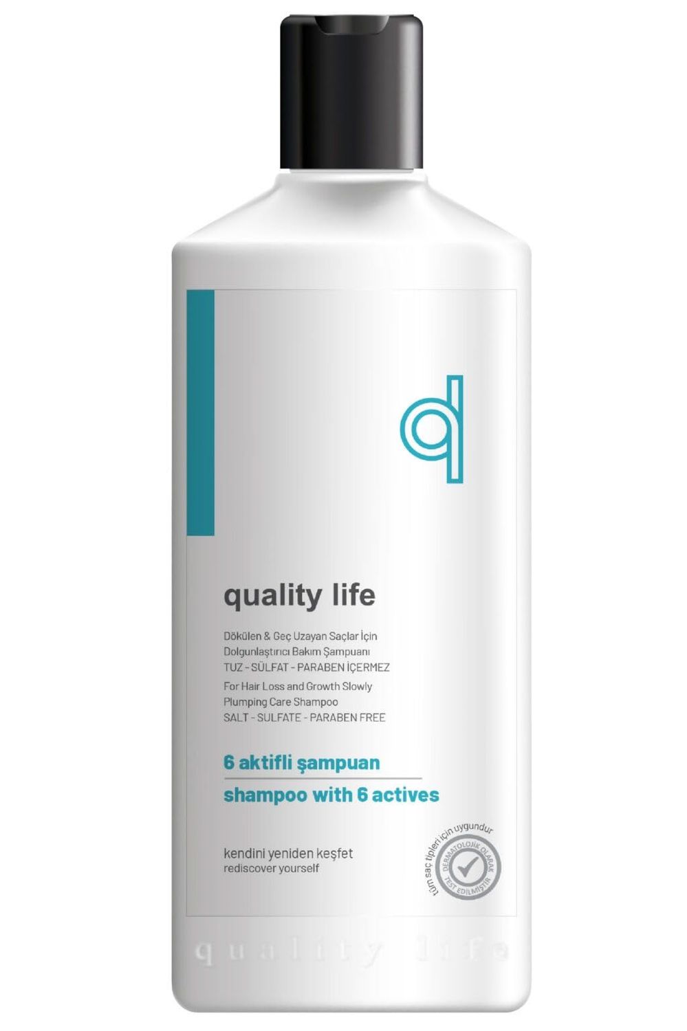 Quality Life Hair Growth Shampoo, 6 Active Ingredients, Salt-Sulfate-Paraben Free