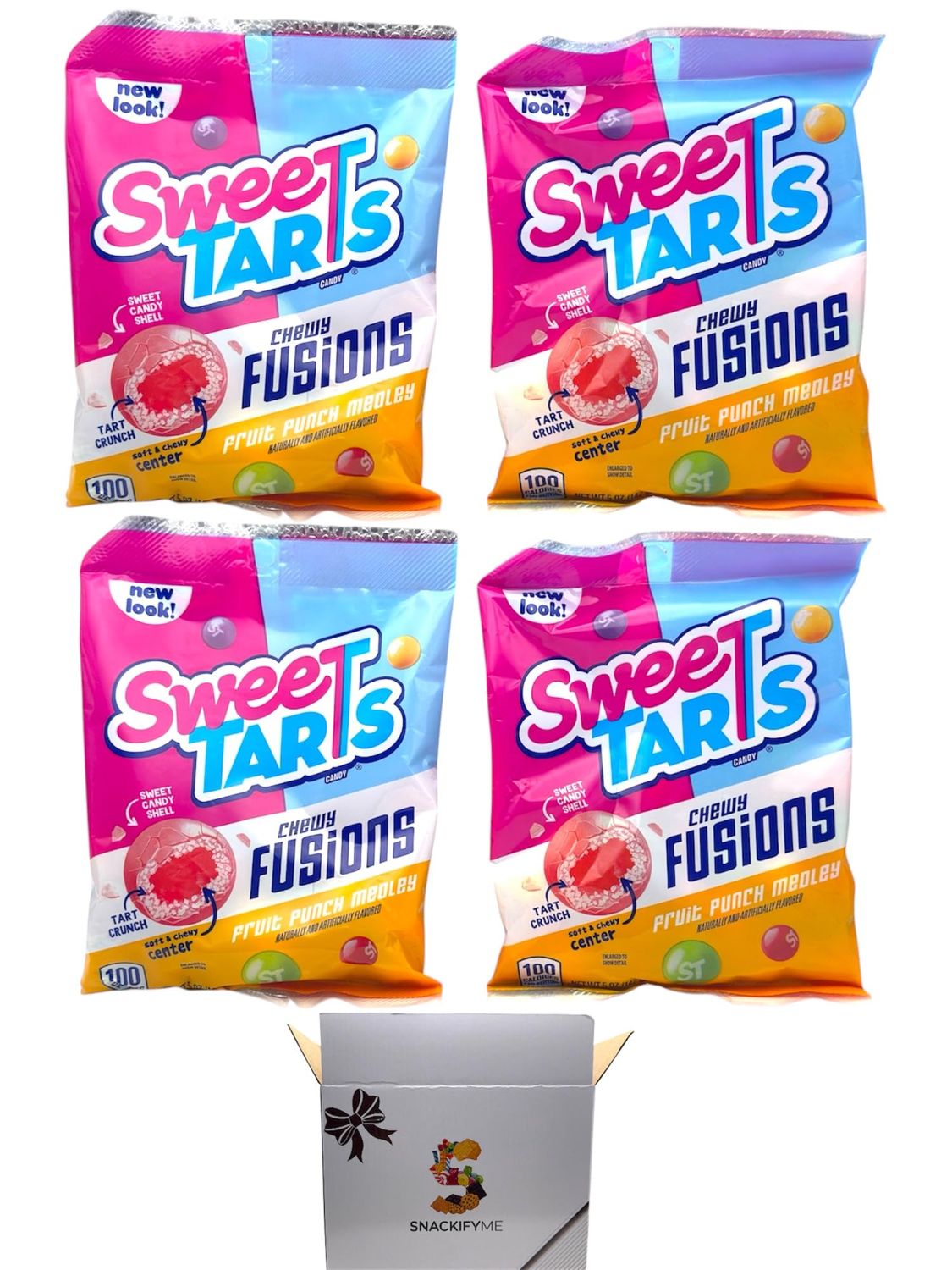 Chewy Fusions Fruit Punch Medley Candy - 5oz Bags, 4 Pack