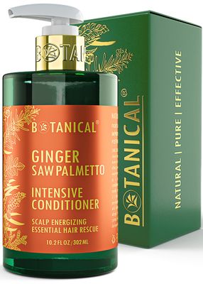 Botanical Hair Growth Conditioner Scalp Energizing Intensive Anti-Hair Loss for Thinning Hair Ginger Saw Palmetto Conditioner for Hair Loss Thickening Products For Women Men 10.2 Fl Oz