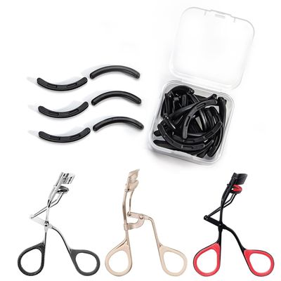 Eyelash Curler Refills Compatible with revlon,Eyelash Curler Pads 24PCS,Silicone Lash Curler Refill Pads Compatible with revlon (Black)