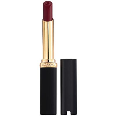 L&#39;Oreal Paris Colour Riche Intense Volume Matte Lipstick, Lip Color Infused with Hyaluronic Acid for up to 16hr All Day Comfort, Le Plum Dominant, 0.06 oz