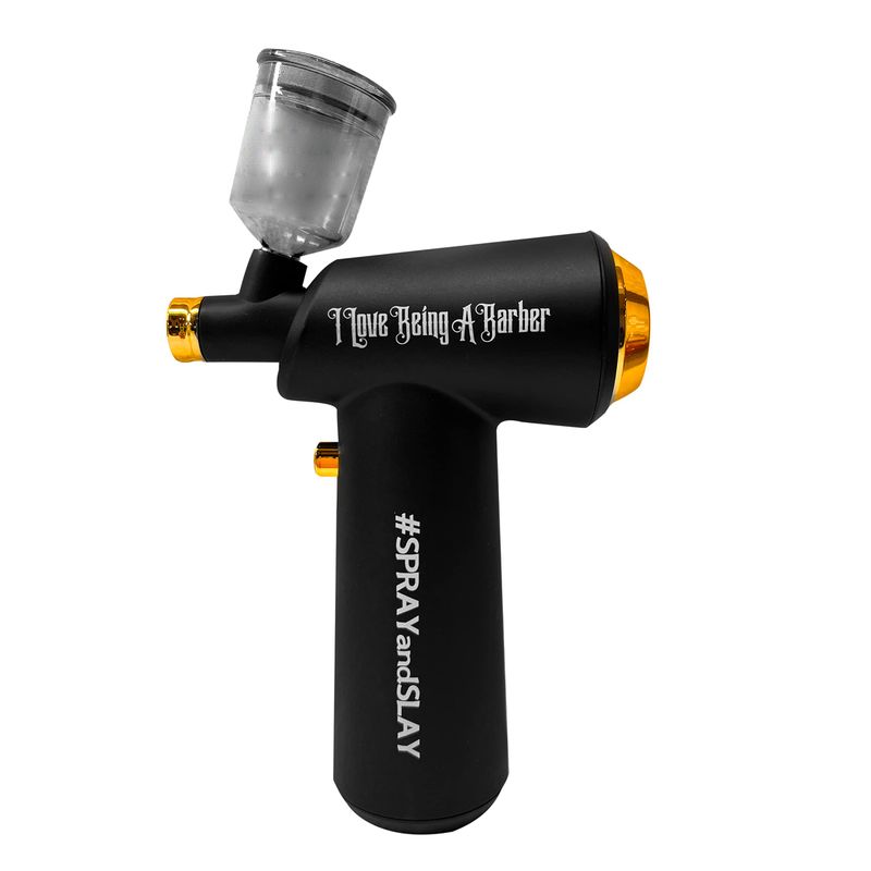 HAIRFUSION Cordless Airbrush Hair Dryer-Hair Enhancer for Beard Lineup-Barber Hair and Beard Applicator for Thicker Fuller Hairstyling-Men's Grooming Products