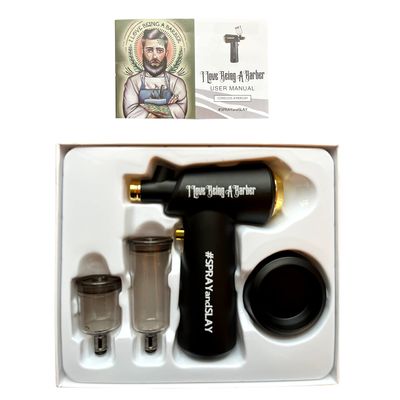 HAIRFUSION Cordless Airbrush Hair Dryer-Hair Enhancer for Beard Lineup-Barber Hair and Beard Applicator for Thicker Fuller Hairstyling-Men's Grooming Products