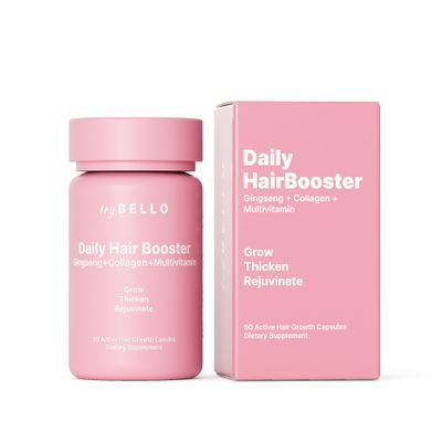 TryBello Daily Hair Booster Capsule - Hair Vitamins for Hair Loss for Women with Biotin Collagen - Multivitamin for Women, All-Natural Hair Growth Support, Thicker, Fuller Hair Formula - 30 Servings