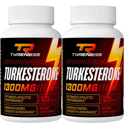 TyRengss Turkesterone Supplement 1300mg Ultra High Strength (Ajuga Turkestanica Extract Std. to 20 Turkesterone), for Athletic Performance Muscle Mass,240 Capsules