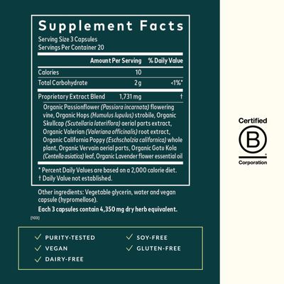 Gaia Herbs Sound Sleep - Natural Sleep Support to Promote Calm Relaxation - with Valerian Root, Passionflower More - 60 Vegan Liquid Phyto-Capsules (20-Day Supply)
