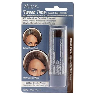 Roux &#39;Tween Time Instant Root Concealer Temporary Touchup Stick, Medium Brown (Pack of 1)