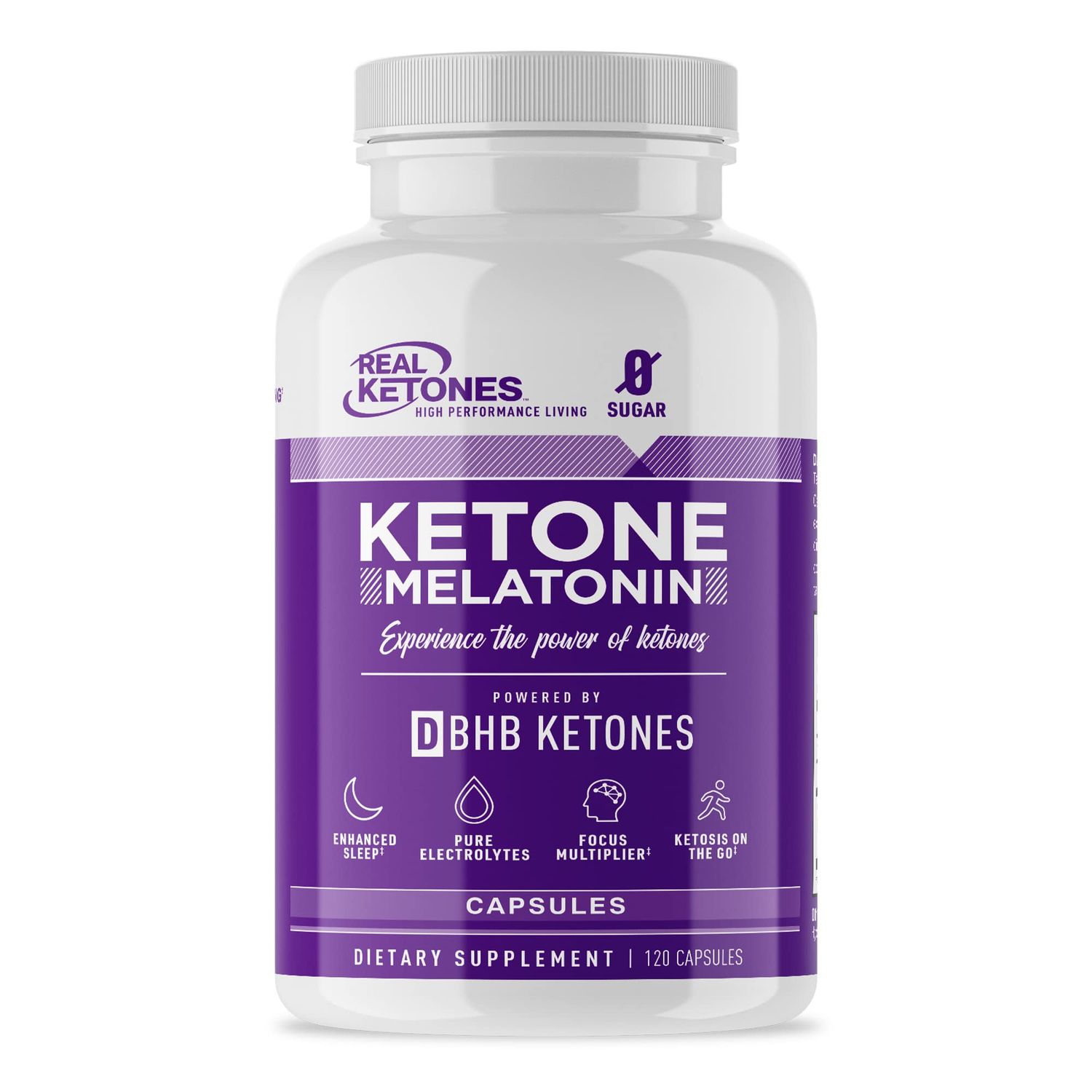 Real Ketones Nighttime Keto Diet Pills - BHB Exogenous Ketones Keto Pills with Patented Keto BHB Melatonin - Keto Supplement for Help Preventing Restlessness Snacking and Supporting Ketosis