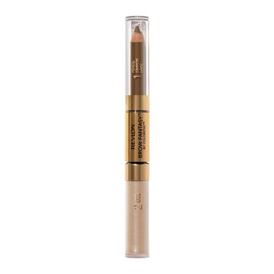 Revlon Eyebrow Gel Pencil, ColorStay Brow Fantasy 2-in-1 Eye Makeup, Longwearing with Precision Tip, 104 Dark Blonde, 0.04 Oz