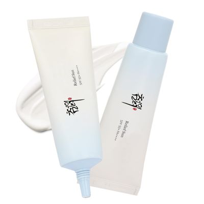 2PCS Relief Sun Organic Sunscreen SPF50, Sunblock PA Rice and Probiotics,Nourishing Skin Protection,Sun Moisturizing,KoreanSunscreen Skin Care Solution for All Skin Types
