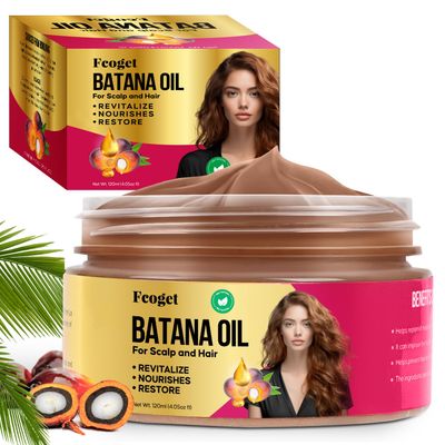 Raw Batana Oil for Hair Growth, 100 Percent Pure Organic Dr Sebi Hair Oil from Honduras, Prevent Hair Loss, Moisturize for Dry Damaged Hair, Nourish Scalp