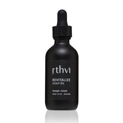 Rthvi Revitalize Natural Hair Growth Oil for Hair Loss, Thinning and Breakage with Rosemary, Amla, Stinging Nettle, Peppermint, Bhringraj, Argan Castor Oil - Ideal for Men Women Scalp Oil 2 Oz