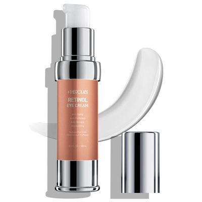 1HEROLABS Retinol Eye Cream for Dark Circles and Puffiness, Anti Aging Under Eye Cream with Hyaluronic Acid, Retinol Collagen to Fight Fine Lines, Wrinkles Dark Spots
