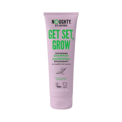 Noughty Get Set, Grow Hair Growth Shampoo Vegan Thickening Regrowth Repair Volumizing Hair Products No Sulfates No Parabens with Pea and Coffee Extract, 250 ml, 8.4 fl oz