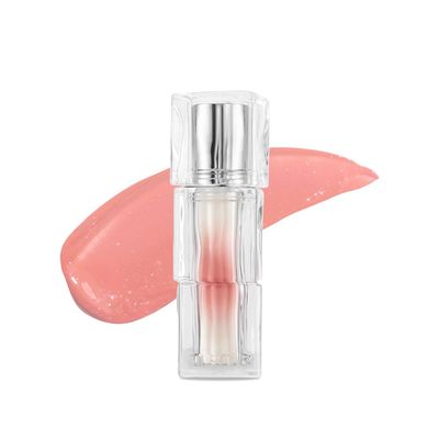 TIRTIR Mini Size Waterism Tinted Lip Gloss 25 Nutty Pink, 0.06 Fl Oz - Kiss Ready Lipgloss, 12H Long Lasting Non Sticky Natural Tinted Glow Korean Multiuse Cheek and Lip Tint for Women gift