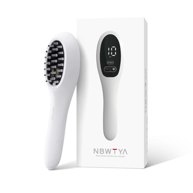 NBWTYA Laser Comb, Red Light Therapy for Hair Growth, Medical Grade Hair Loss Treatment Regrows Fuller and Thickness, Reverses Thinning, Stimulates Growth for Men Women