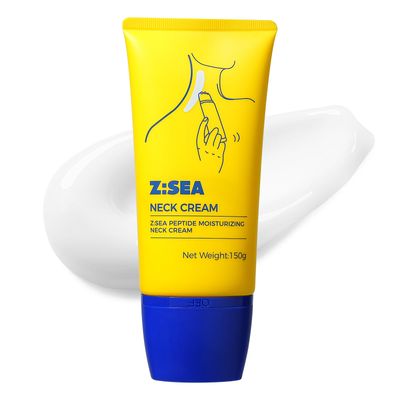 Z:SEA Neck Cream, Anti-Aging Neck Firming Cream, Hydrating Tightening Treatment with Collagen, Vitamin C, Hyaluronic Acid, Reduces Wrinkles, Lifts Smooths Skin for Youthful Look, 5.07 fl oz.