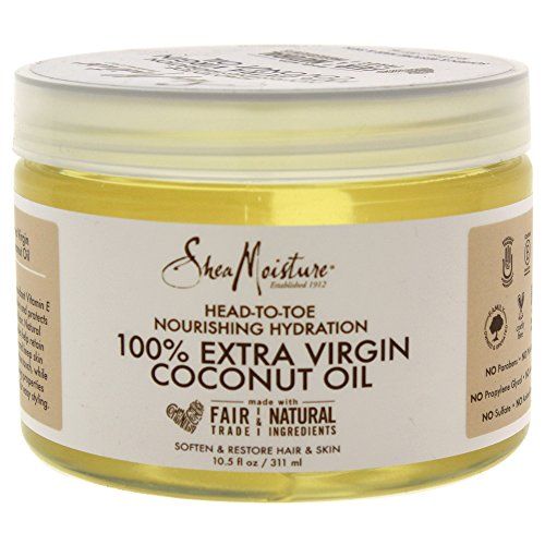 Shea Moisture 100 Extra Virgin Coconut Oil Head-to-Toe Nourishing Hydration for Unisex, 10.5 Ounce