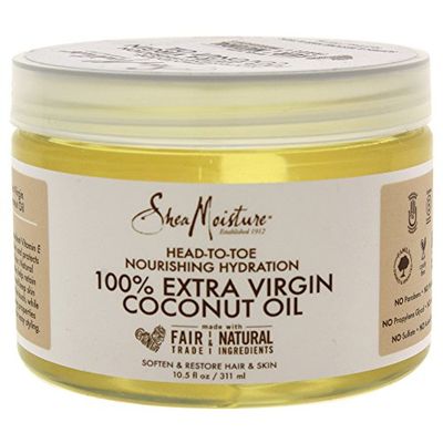 Shea Moisture 100 Extra Virgin Coconut Oil Head-to-Toe Nourishing Hydration for Unisex, 10.5 Ounce