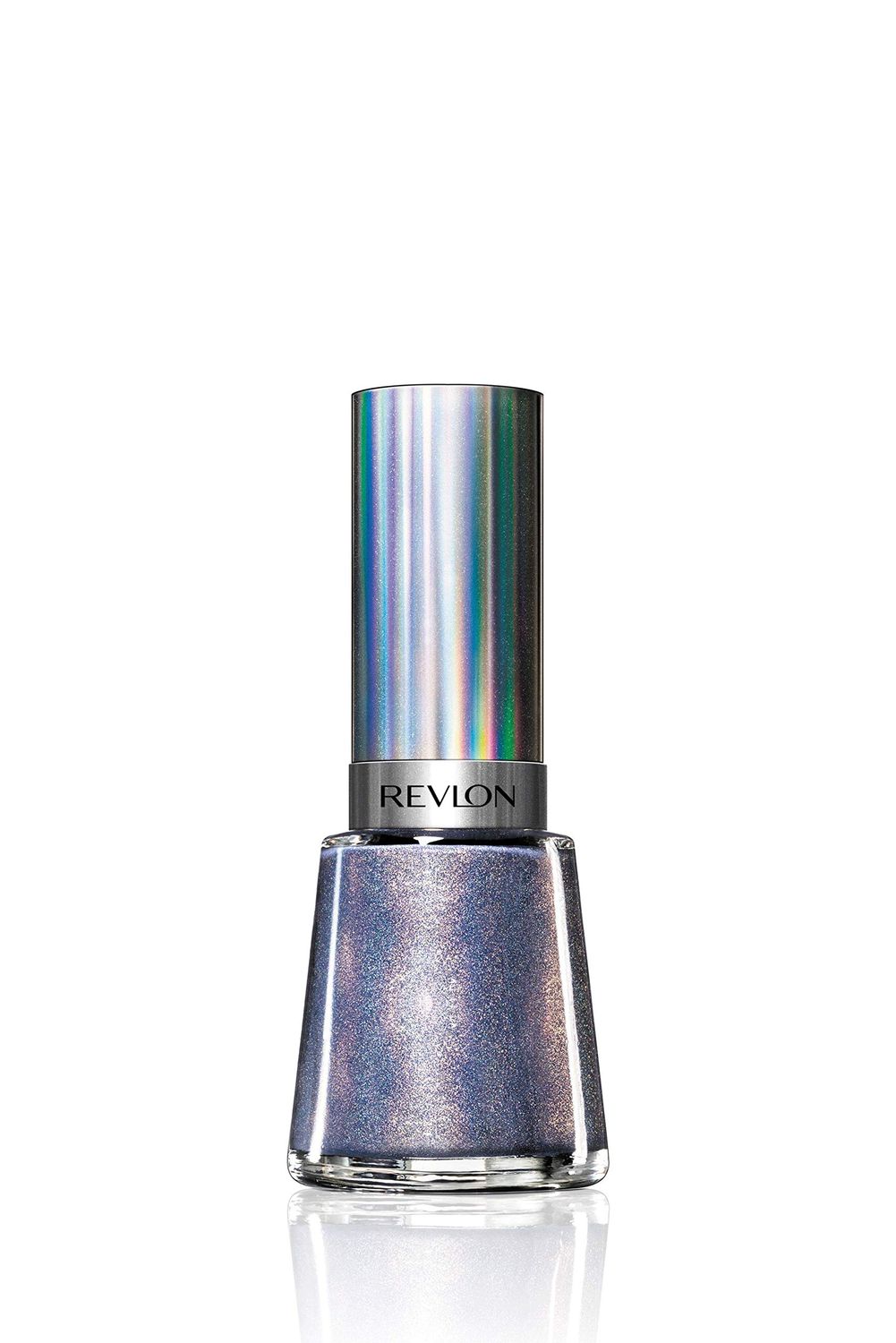 Revlon Nail Enamel, Chip Resistant Nail Polish, Glossy Shine Finish, in BlackGrey, 110 Unicornicopia, 0.5 oz