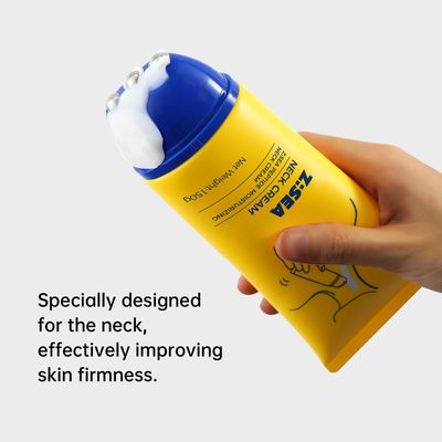 Z:SEA Neck Cream, Anti-Aging Neck Firming Cream, Hydrating Tightening Treatment with Collagen, Vitamin C, Hyaluronic Acid, Reduces Wrinkles, Lifts Smooths Skin for Youthful Look, 5.07 fl oz.