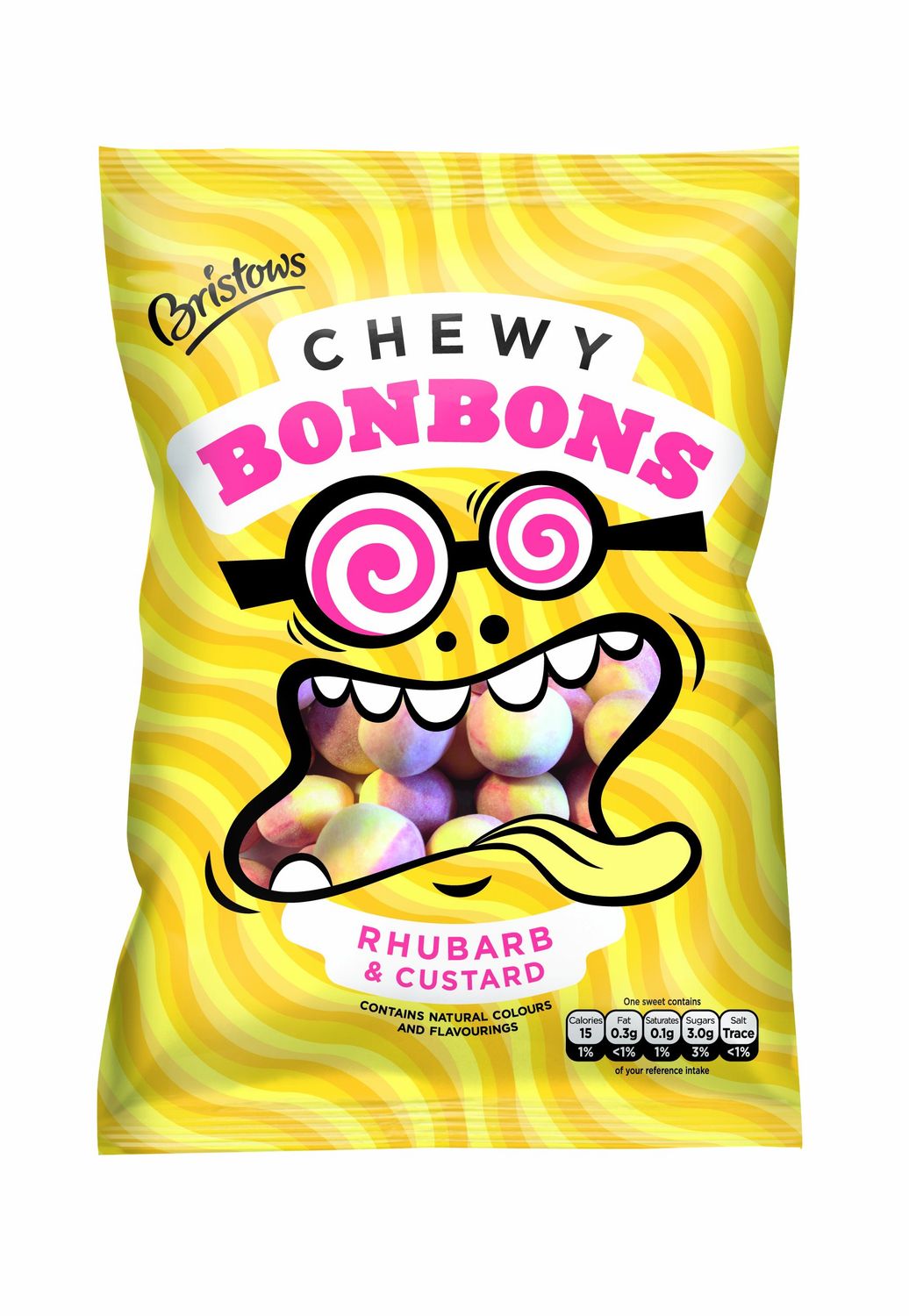 Bristows Chewy Rhubarb Custard Bon Bons 150g