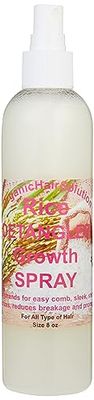 Organic Hair Solution-Rice Water Hair Growth Spray-leave-in-Thickening, Moisturizing Softening with Aloe Vera- Tea Tree- Avocado-peppermint. Leave in Mist SulfateParaben Free- For All Hair Types