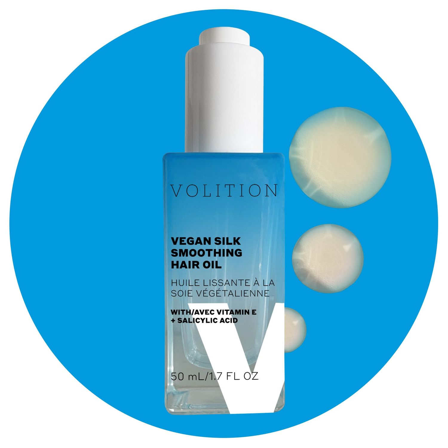 Volition Beauty Vegan Silk Smoothing Hair Oil with Vitamin E Salicylic Acid