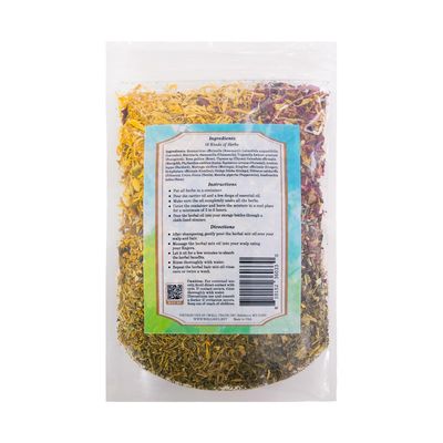 Wells Oil Herbal Mix - 18 Essential Herbs for Hair Oil Infusion Strengthens, Nourishes Supports Fuller-Looking Hair 100 Natural 2.5 Oz 70 g