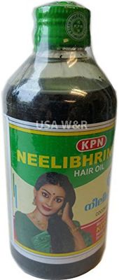 450ml Neelibhringadi Hair Oil Hair Loss uses amla indigo brahmi coconut by KPN